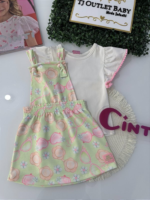 Conjunto Blusa e Salopete Cinti