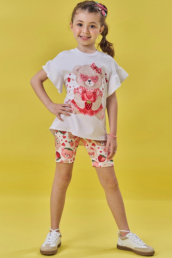 Conjunto Blusa e Shorts Kukiê