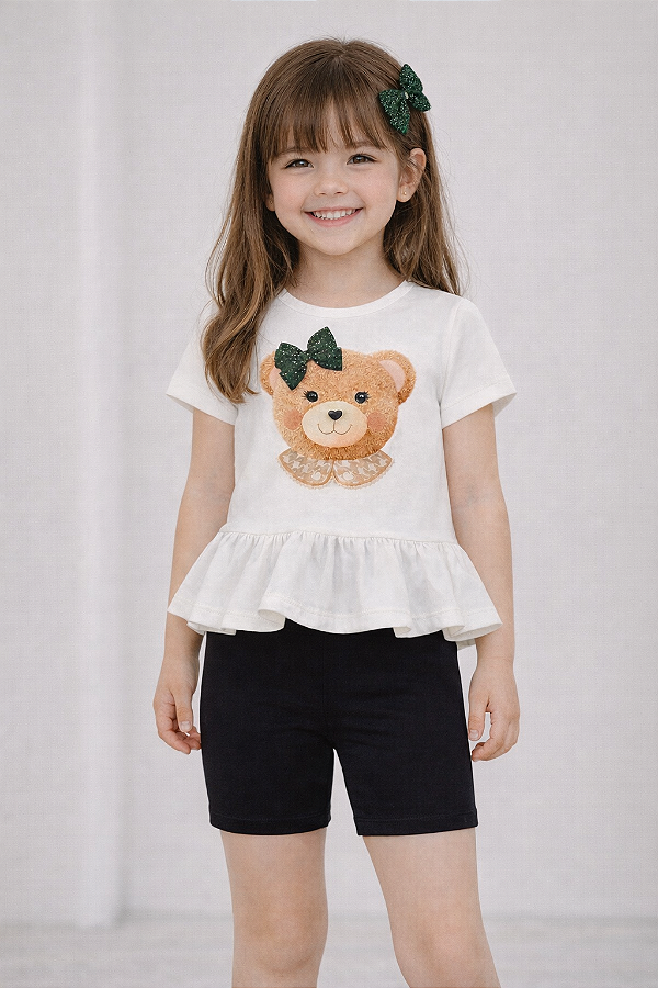 Conjunto Blusa e Shorts Kukiê