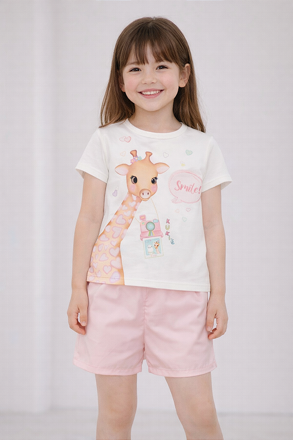 Conjunto Blusa e Shorts Kukiê