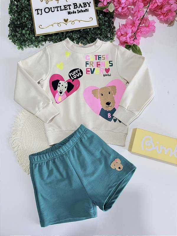 Conjunto Blusa e Shorts Bimbi