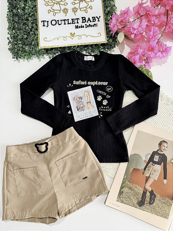 Conjunto Blusa e Shorts Kukiê