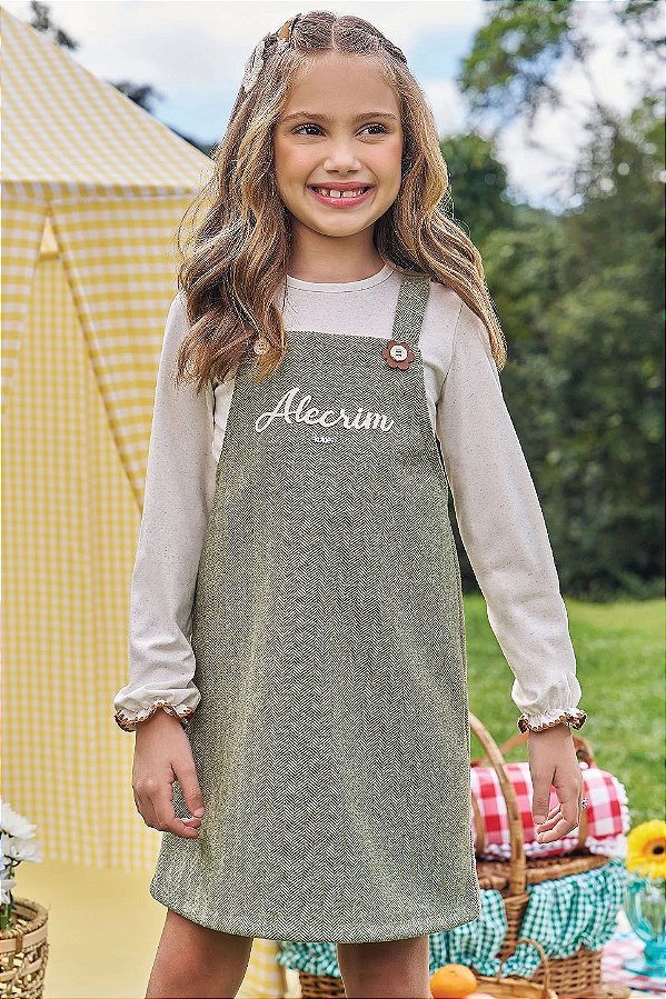 Conjunto Blusa e Salopete Kukiê