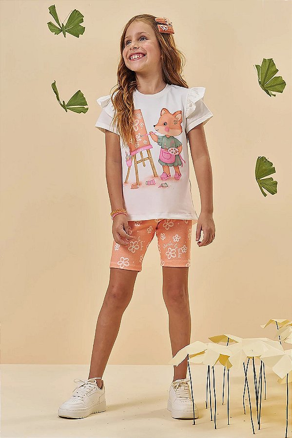 Conjunto Blusa e Shorts Kukiê
