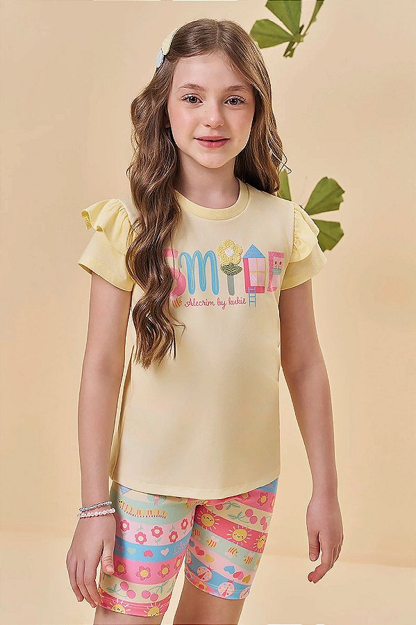 Conjunto Blusa e Shorts Kukiê