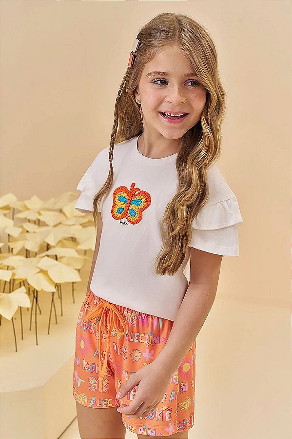 Conjunto Blusa e Shorts Kukiê
