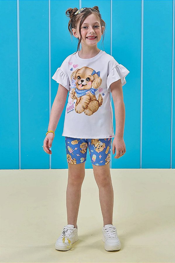 Conjunto Blusa e Shorts Kukiê