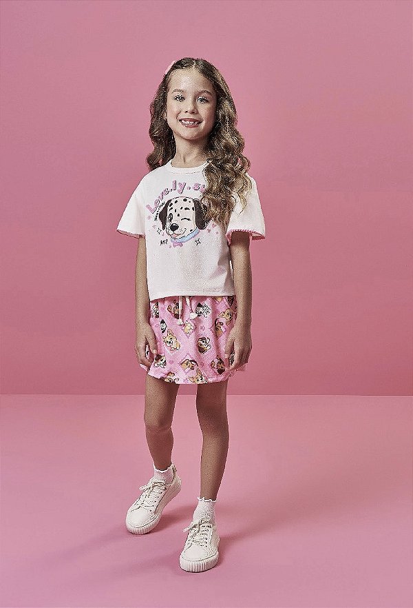 Conjunto Blusa e Shorts Saia Cinti