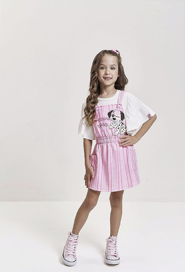 Conjunto Jardineira e Blusa Cinti