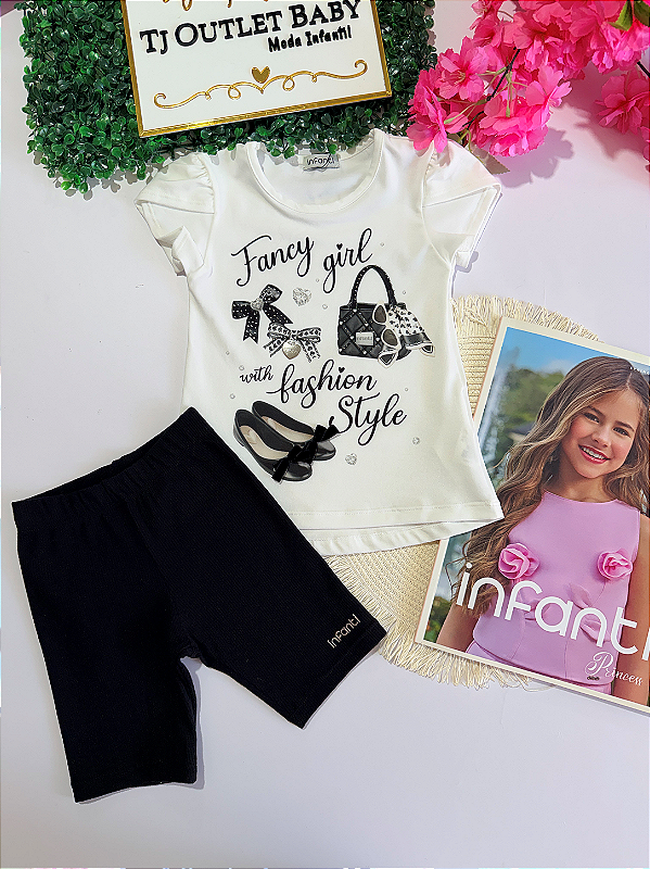 Conjunto Blusa e Shorts Infanti