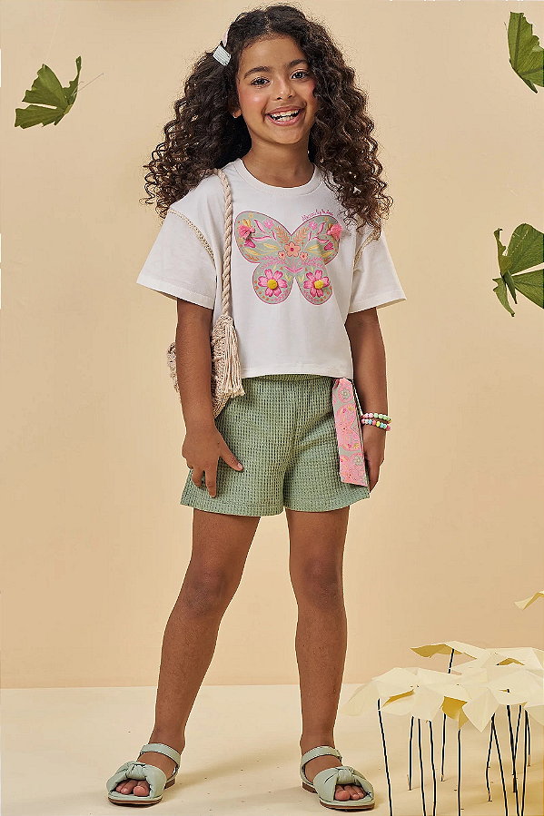 Conjunto Blusa e Shorts Kukiê