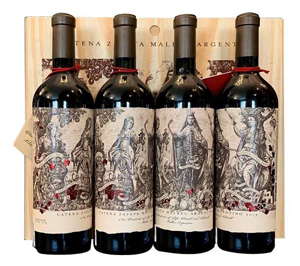 Vinho Catena Zapata Malbec Argentino 2019 (Caixa com 4 unidades).