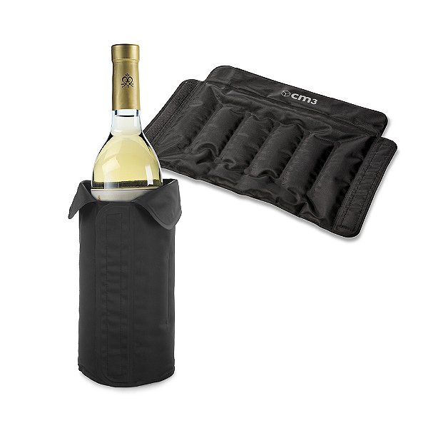 Luva refrigeradora em nylon para garrafa de vinho