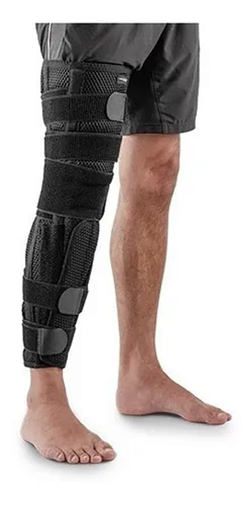 Imobilizador de Joelho Largo Comfort Air Preto Hidrolight