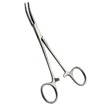 PINÇA HEMOSTÁTICA KELLY CURVA 14 CM 16 CM INOX - 6B GERMANY INSTRUMENTS