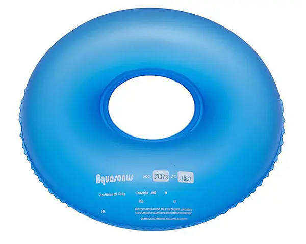 Almofada Inflável Redonda Com Orifício 130 kg - AquaSonus