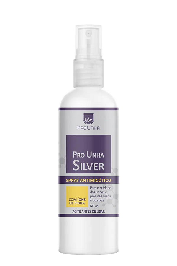 Spray Antisséptico Para Micose de Unhas e Pele Pro Unha Silver 60ml