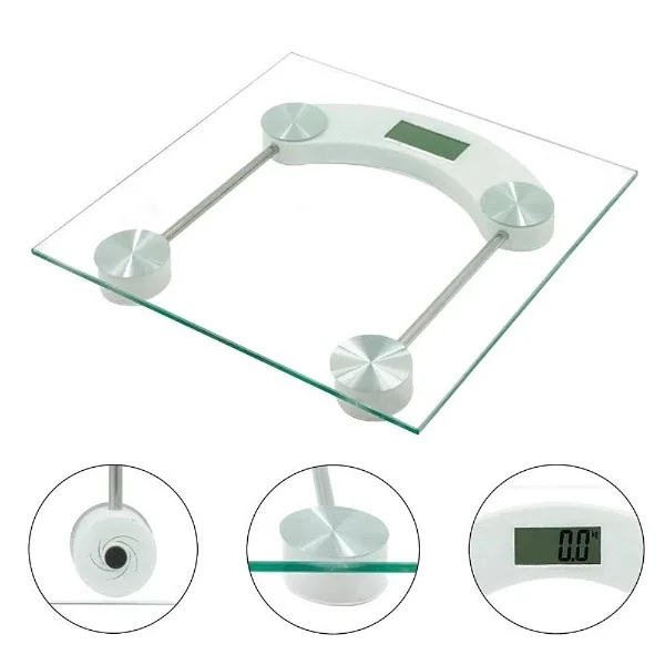 Balança Corporal Digital Vidro Temperado 180 kg - Supermedy