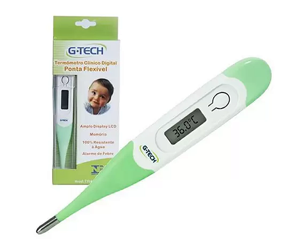 Termômetro Digital Clinico Axilar Ponta Flexível TH400 - G-tech