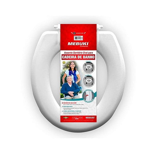 Assento Sanitário Para Cadeira de Banho Fechado - Mebuki