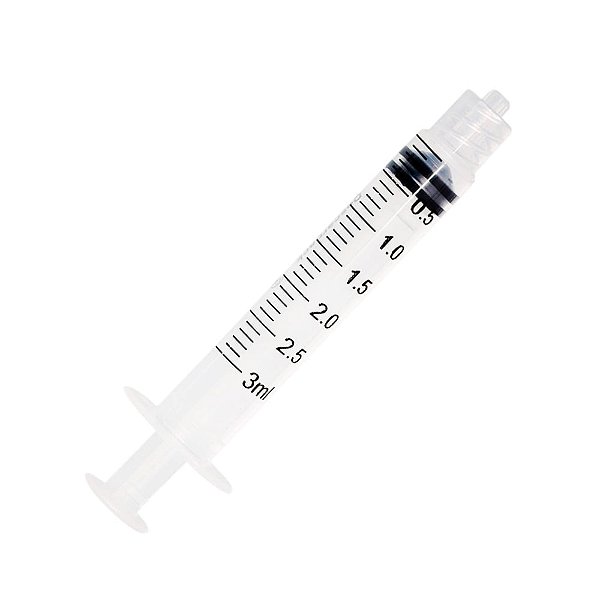 Seringa Descartável Bico Rosca 3ml caixa com 100 un - Descarpack