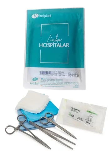 Kit Sutura Estéril Linha Hospitalar Kolplast