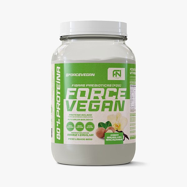 Proteína Vegetal Baunilha E Macadâmia 800g Force Nutrition