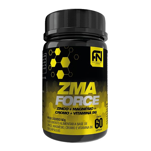 ZMA FORCE Testo 60 Capsulas 100% IDR Force Nutrition Labs FN