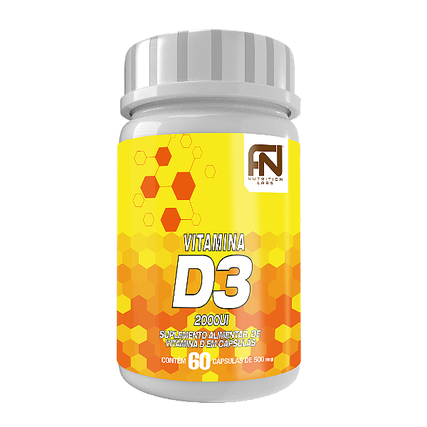 Vitamina D3 2000 UI - 60 Cápsulas Force Nutrition Labs
