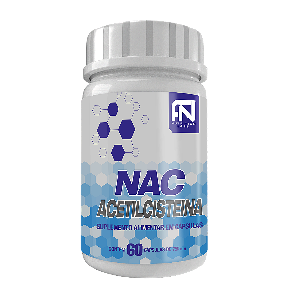 Acetilcisteína 600mg - NAC 60 cápsulas