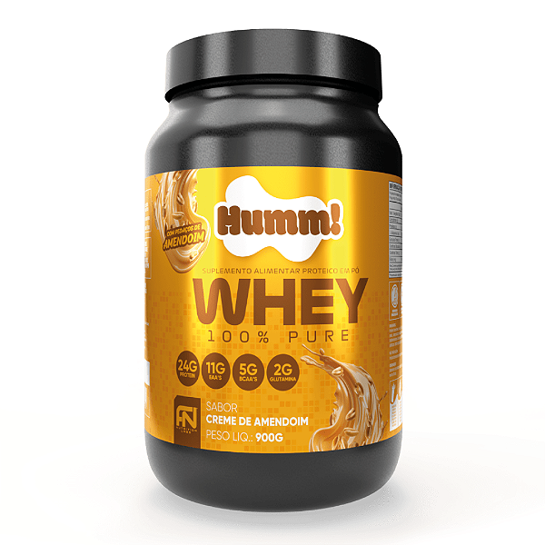 Whey 100% Pure Humm! Creme de Amendoim