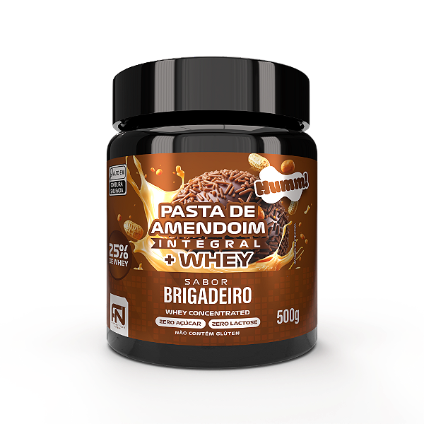 Pasta de Amendoim 25% Whey Brigadeiro