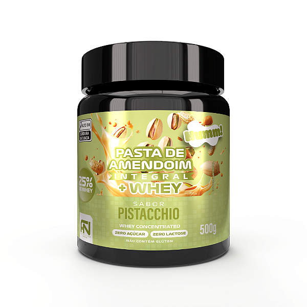 Pasta de Amendoim 25% Whey Pistache