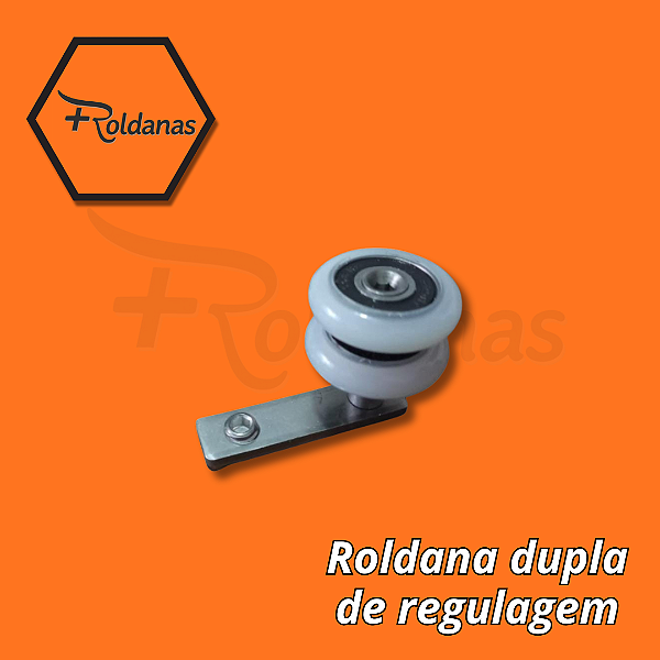 3.1 - ROLDANA DE REGULAGEM CONVENCIONAL BRANCA OU PRETA COM ROLAMENTO
