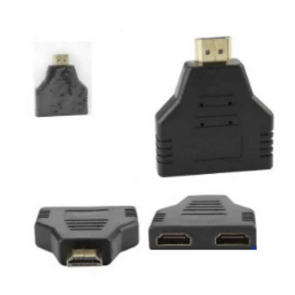 ADAPTADOR HDMI 1 ENTRADA MACHO PARA DUAS SAIDAS FEMEAS AD0540