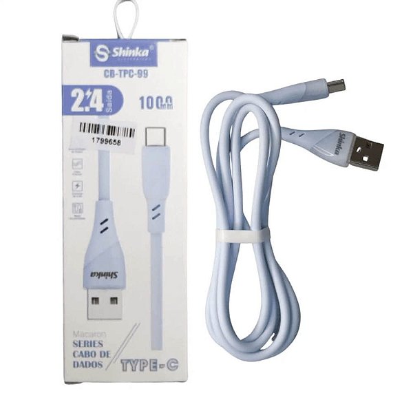 CABO USB C 1M 2.4A CB-TPC-99 SHINKA
