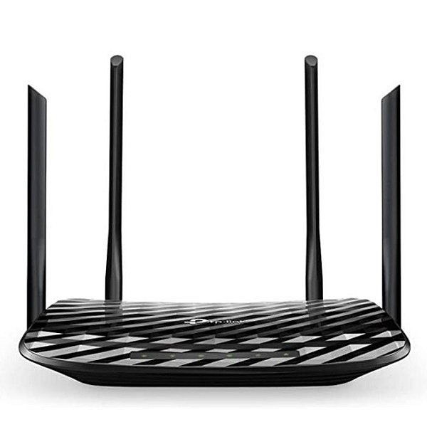 ROTEADOR ARCHER C6 AC1200 1200MBPS GIGABIT 4 ANTENAS EXTERNA 1 ANTENA INTERNA PRETO TP-LINK