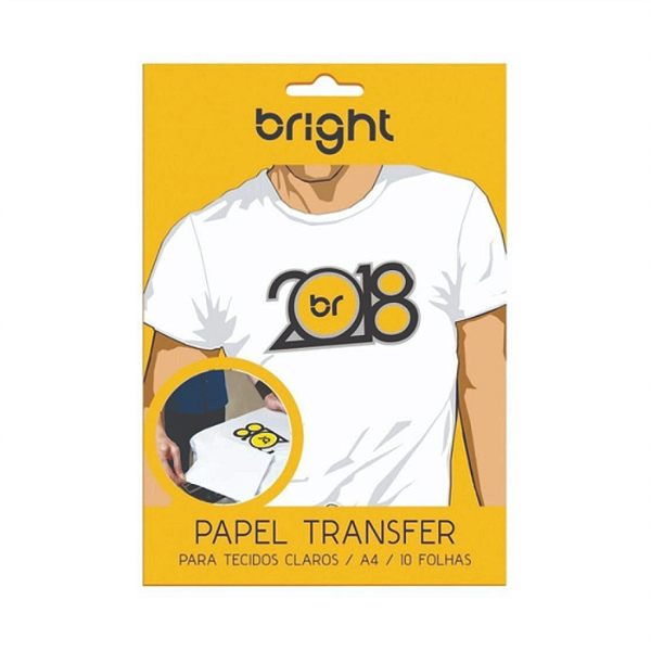 PAPEL TRANSFER CLARO A4 C/ 10 FOLHAS N121 BRIGHT