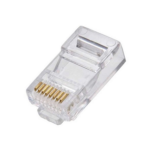 CONECTOR RJ45 CAT5E TM88 TRANSPARENTE METALTEX