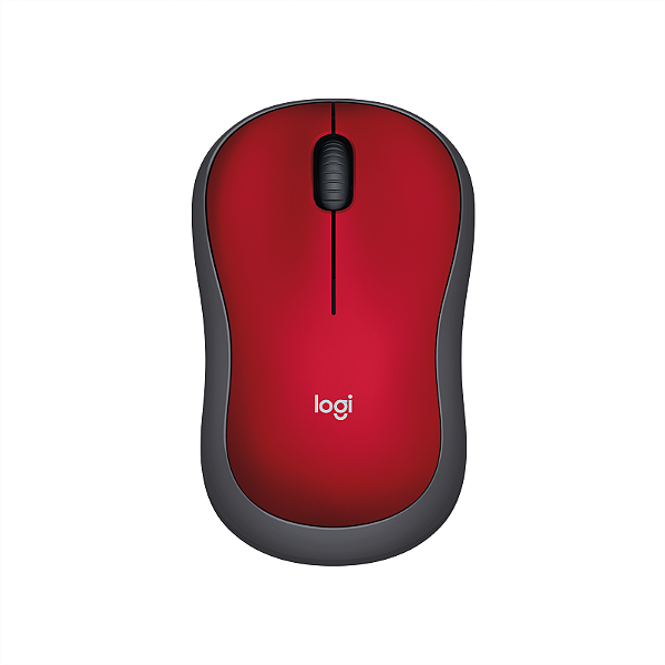 MOUSE SEM FIO M185 1000DPI 3 BOTOES 910-003635 VERMELHO LOGITECH