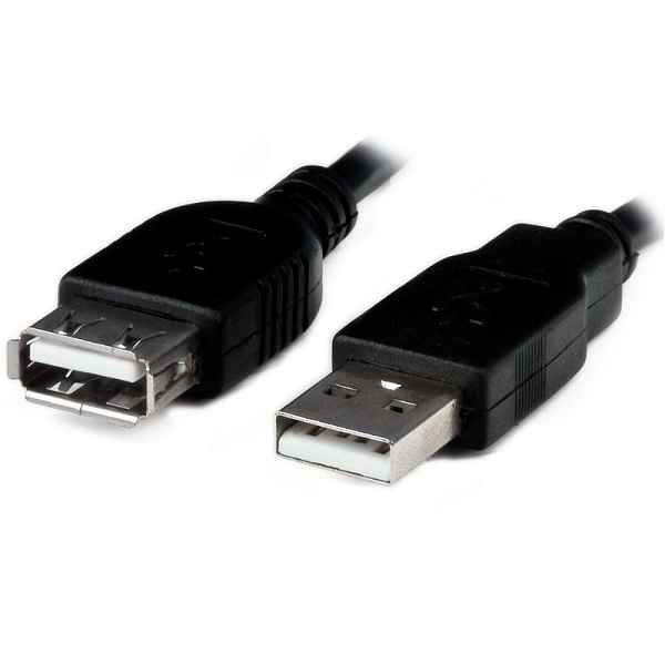 CABO USB MACHO PARA FEMEA 2.0 3M PC-USB3002 PRETO PLUS CABLE