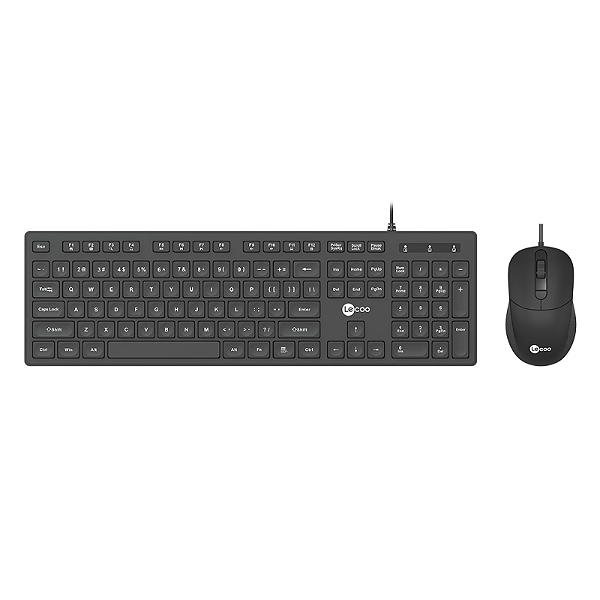 KIT TECLADO E MOUSE USB CM102 PRETO LECOO