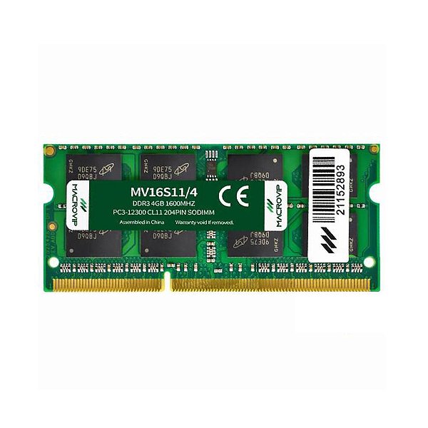 Memória Macrovip DDR3L 4GB 1600MHz - MV16LS11/4