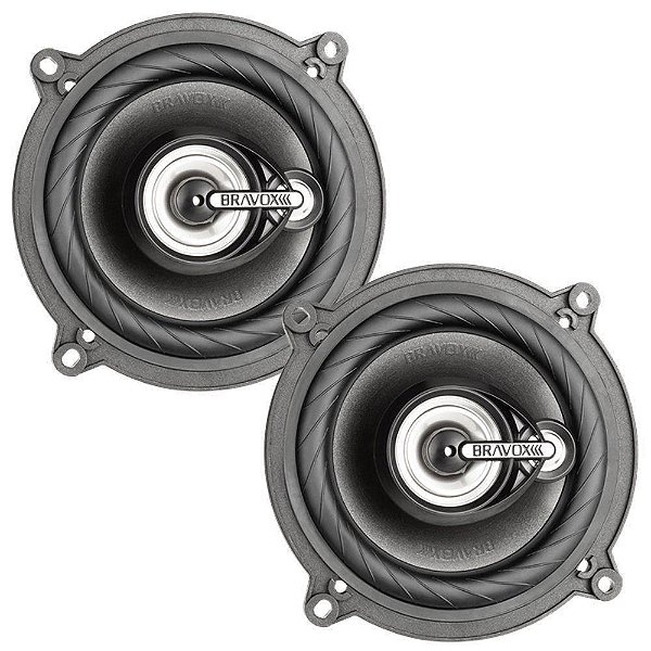 Par De Alto Falantes Bravox 5 Pol Triaxial Tr55u - 100w Rms