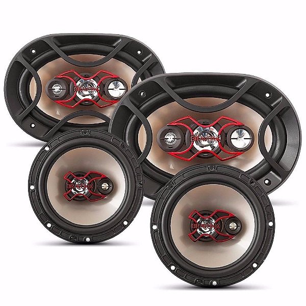 Alto Falante Bravox Kit Fácil X 6 B3x60x + 6x9 B4x69x 240w