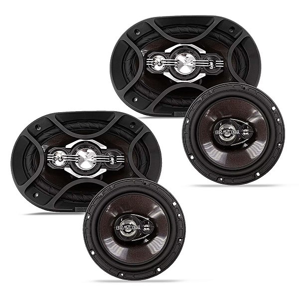 Kit Fácil P Bravox 6x9 E 6 300w Rms Linha Premium