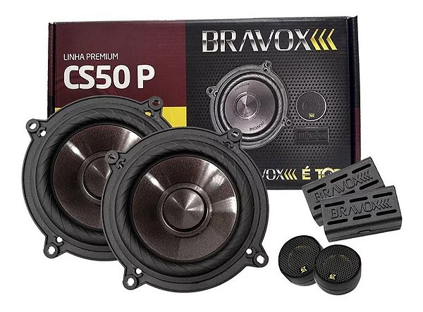 Alto Falante Bravox Cs50 P 5 Polegadas 120wrms 2 Vias
