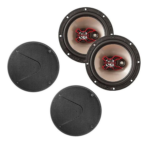 Par Auto Falante Triaxial Bravox 6 Polegadas B3x60x com Tela