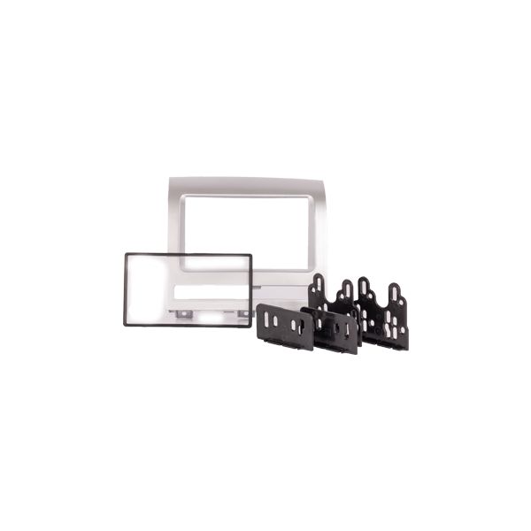 Moldura Expex 2 Din Palio 03-12 Strada 05-12 Prata Epx 075