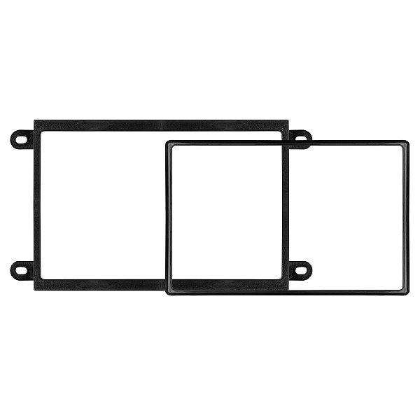 Moldura Expex 2 Din Onix Cobalt Prisma Preta Epx 101